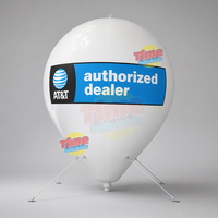 Ballon gonflable géant en PVC avec logo personnalisé imprimé numériquement, résistant aux UV, ballon d'air imperméable pour promotions en plein air