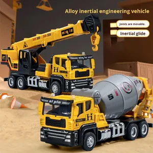 Vehículo de ingeniería de aleación, modelo de camión fundido a presión, juguete de Metal extraíble para niños - Product Image 2