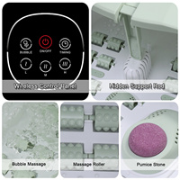 Bain de pieds Amazon, best-seller, fournisseur Mimir Factory, machine à bain de pieds à bulles, télécommande sans fil, 16 rouleaux de massage amovibles