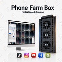 Estación de Carga para Granja de Teléfonos Android/iPhone con WiFi, 20 Ranuras USB - Set de Almacenamiento para 20 Celulares