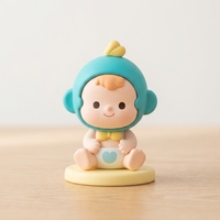 Llaveros de PVC con figuras de animales de dibujos animados, colgantes de muñecas lindas de varios estilos, accesorios decorativos para bolsos y llaves