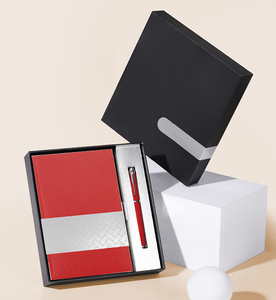 Juego de regalo de diario de negocios elegante Xinrunjin, cuaderno y bolígrafo de cuero PU Premium, artículos promocionales corporativos personalizables - Product Image 1
