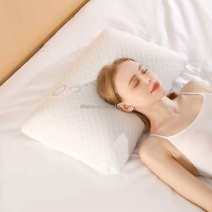 หมอนยางพารา Talalay ขนาดควีนไซส์ ธรรมชาติ ป้องกันภูมิแพ้ ระบายอากาศได้ดี ปลอกผ้าฝ้ายถอดซักได้ รองรับต้นคอ ใช้ในบ้าน - Product Image 4