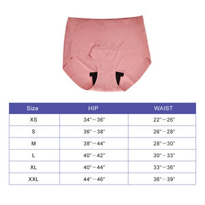 OEM mutandine d'epoca senza perdite riutilizzabili senza soluzione di continuità Culotte Menstruelle En Coton <span class=keywords><strong>Bio</strong></span> lavabile a 4 divani Culotte mestruazioni - Product Image 6
