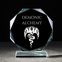 Trophée en verre transparent en gros avec cristal optique de qualité supérieure pour la décoration de cérémonies et trophée en verre personnalisé avec impression sur mesure