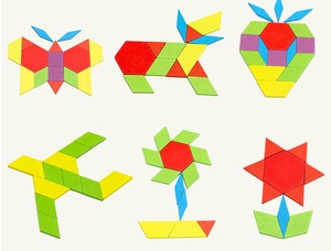 Bán Sỉ Đồ Chơi Ghép Hình Động Vật Hình Học Tangram Giáo Dục Sớm Cho Trẻ Em Trò Chơi Ghép Hình Montessori - Product Image 6