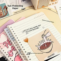 Carnet Kawaii A5 60 feuilles, motif dessin animé, couleurs vives, épaissi, journal étudiant, animaux mignons, feuilles mobiles