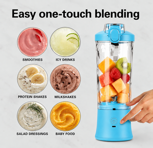 Licuadora Portátil Multifuncional, Vaso Mezclador de Frutas con Carga USB, Mini Licuadora para Gimnasio, Camping y Actividades al Aire Libre, para Frutas Frescas - Product Image 5