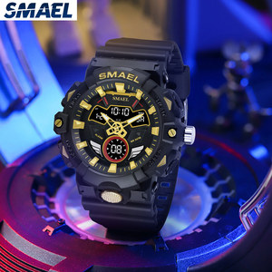Montre sport à quartz SMAEL 8085 <span class=keywords><strong>G</strong></span> Style pour homme, étanche 50 m, résistante aux chocs, avec alarme et affichage numérique lumineux - Product Image 1