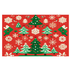 Tapis rectangulaire imprimé de Noël Wan Xinlong, facile à nettoyer, tapis moderne et original pour la décoration du salon - Product Image 1