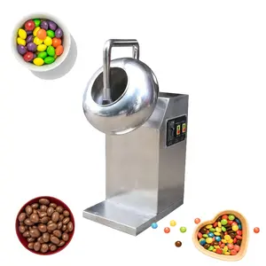 Coating Polishing Machine Sugar Chocolate Flouring Candy Peanut Glazing Coating Machine To Drum Mix Nuts And Others