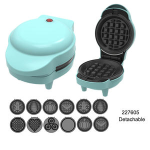 364206 <span class=keywords><strong>multi</strong></span>-<span class=keywords><strong>plaques</strong></span> 3-1 Mini machine à gaufres pour particuliers Noir, 4" - Product Image 6