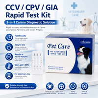 Kit de test rapide d'antigène canin de haute qualité, combo CDV/CPV, pour la détection des maladies canines, pour une utilisation à domicile ou en clinique