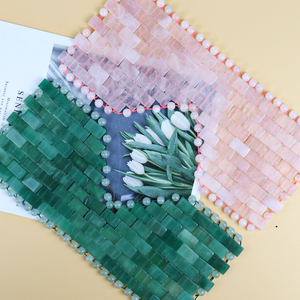 Strumento di bellezza per il massaggio degli occhi per la cura della pelle all'ingrosso della fabbrica di pietre preziose maschera di <span class=keywords><strong>giada</strong></span> al quarzo <span class=keywords><strong>rosa</strong></span> in <span class=keywords><strong>pietra</strong></span> naturale - Product Image 3