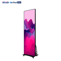 Afficheur LED publicitaire numérique ultra-fin, portable, pour intérieur et extérieur, sur pied, avec écran miroir P1.5 P1.8 P2 P2.5 P3 P4