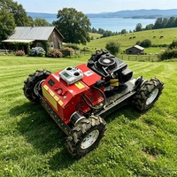 Tondeuse à gazon télécommandée intégrée pour jardin et agriculture, robot de tonte entièrement automatique pour pelouses et vergers