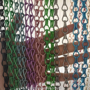 Cortina Decorativa de Malla Metálica, Separador de Ambientes Flexible, Biombo Metálico para Interiores de Oficina - Product Image 4