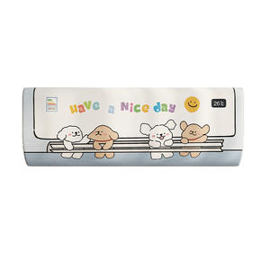 Housse de protection intégrale anti-poussière pour unité intérieure de climatiseur mural Ocean Park Lucky Puppy Cake pour Midea Gree - Product Image 2