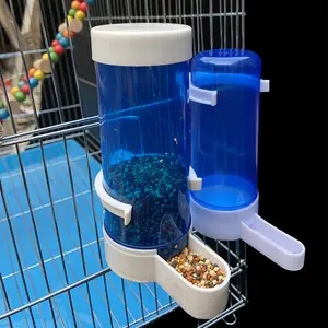 Blue Bird Feeder Vogelkäfig Papagei Fütterung werkzeug Automatische Feeder Schalen und Trinker Pet Bird Automatic Drinker Feeder