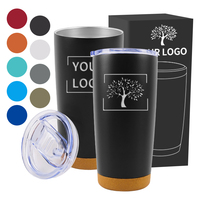 Mug Kopi Logo Personal, Tumbler Terisolasi Baja Tahan Karat Food Grade untuk Berkemah di Luar Ruangan
