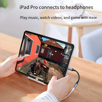 Adaptador de Audio AUX Trenzado USB-C, Cable Convertidor de Auriculares con Cubierta de PVC/Nylon para iPhone 15, para S24/S23 Ultra, Computadora