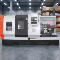 Machine à Tourner Automatique Horizontale CK61125E avec Commande CNC FANUC, Fabrication Chinoise, Service Lourd, 8 Stations d'Outils