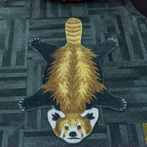 พรมปูพื้นและพรมปูพื้นสุดทันสมัยสไตล์นอร์ดิก3D,พรมปูพื้นลายสัตว์สำหรับเด็กทารกผ้าพลัฌ - Product Image 1