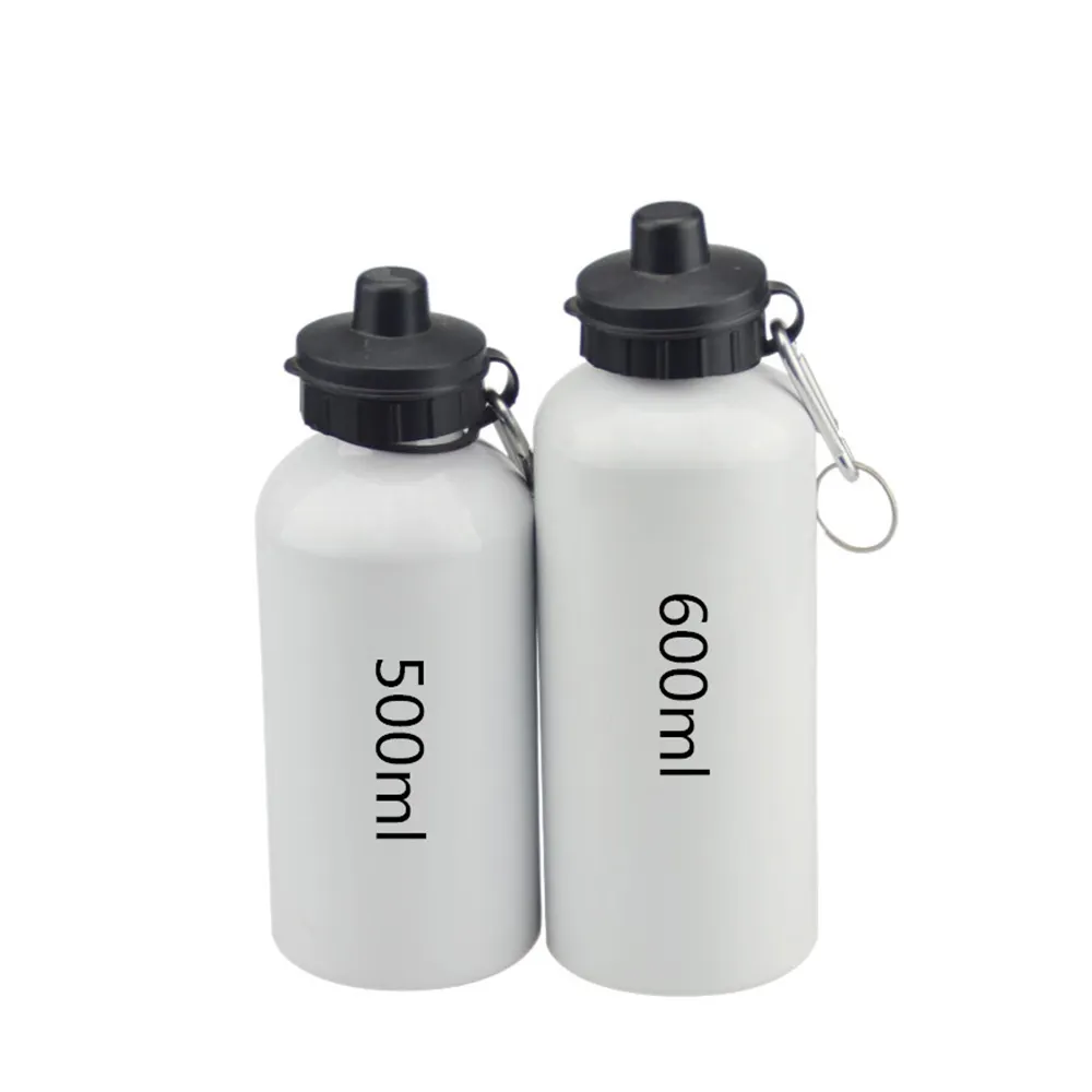 Blank Sublimation Aluminium water Bottle with cap lid Outdoor Sports Cycling sport bottle