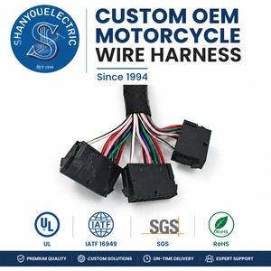 摩托车线束组件 Molex 43025 <span class=keywords><strong>3</strong></span>.0mm 16p 带布带胶带包裹的线束解决方案 - Product Image 2