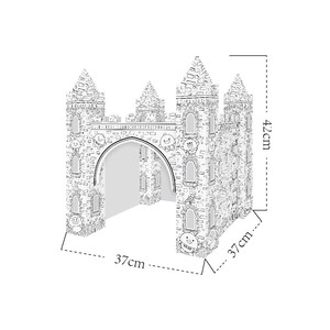 Casa de Papel <span class=keywords><strong>para</strong></span> <span class=keywords><strong>Dibujar</strong></span> y Hacer Grafitis <span class=keywords><strong>para</strong></span> Niños, Modelo de Castillo 3D <span class=keywords><strong>para</strong></span> Manualidades, Diseño de Animales de Dibujos <span class=keywords><strong>Animados</strong></span>, Juguete de Ensamblaje Hecho a Mano - Product Image 4