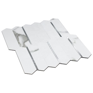 Carreaux autocollants effet pierre en PVC et aluminium, à coller et à décoller, pour crédence de cuisine - Product Image 4