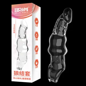 Mingli Trading Co., LTD. Quyue set peralatan serigala untuk pria, dengan set simpul serigala berbentuk, pemanjang fisik, meningkatkan orgasme