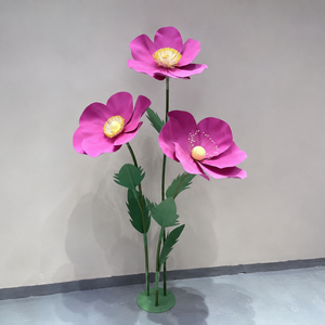 Arbre artificiel de fleurs de <span class=keywords><strong>cerisier</strong></span> rose personnalisé avec base <span class=keywords><strong>en</strong></span> métal pour la décoration de mariage, de centre commercial, d'hôtel et de commerce - Product Image 3