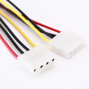 4Pin Power Adapter <b>Cable</b> <b>Splitter</b> For Computer Power Supply With 1 Male To 2 Female Connectors - Product Image 1