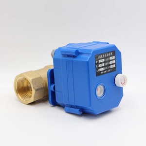 Vanne à bille en laiton électrique DN20 avec vidange manuelle, alimentation 12V/24V/220V, réinitialisation en cas de coupure de courant, commande électrique pour les fluides aqueux, personnalisable OEM - Product Image 3