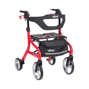 <span class=keywords><strong>Déambulateur</strong></span> pliable KIND AY28 Drive Medical <span class=keywords><strong>Nitro</strong></span> Sprint avec siège rouge, grandes roues, hauteur standard, certifié CE, frein à disque 300 - Product Image 1