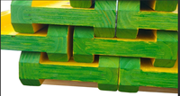 Système de coffrage en bois H20, planche d'échafaudage jaune H20, poutre en bois LVL DOKA H20 pour la construction