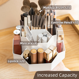 Plastique en PP, matériau en stock très demandé en usine, 360 °   Porte-stylos rotatif pour bureau - Product Image 2