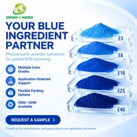 Poudre de Phycocyanine Naturelle Extrait de Spiruline E3 E6 E12 E18 E25 E40 pour Colorant Alimentaire Bleu
