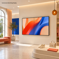 Mur vidéo LCD 46 pouces 700 Nits, écran à raccordement sans soudure avec cadre de 1,8 mm, LED à éclairage direct, gamme de couleurs 98% Rec.709, garantie 2 ans