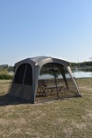 Le Pavillon Parasol à Ouverture Rapide en Dôme Pentagonal, Tente d'Extérieur Pliante Portable, Abri Parasol Imperméable pour le Camping