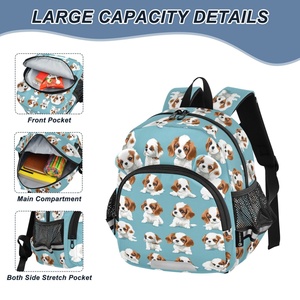 Low MOQ 5PCS 2025 New Custom Cute Cartoon Dog <b>Toddler</b> <b>Backpack</b> Preschool Kindergarten Bookbag Travel Daycare Bag for Boys Kids - Product Image 4