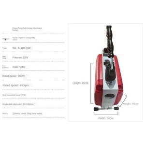Kit de herramientas eléctricas de desatascador de serpiente de drenaje Manual para uso doméstico, dispositivo eliminador de obstrucciones de resorte Flexible para desbloqueo de tuberías de bañera de inodoro - Product Image 3