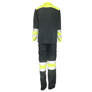 남여 공용 100% 면 난연 바지 하이 퀄리티 FR 의류 도매 가격 반사 안전 의류 - Product Image 2