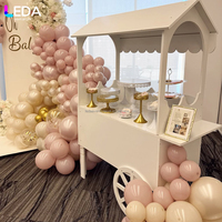 LEDA Wholesale Events Decor Chariot à desserts en acrylique blanc de haute qualité pour mariage
