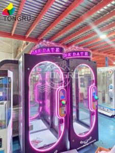 Máquina de Brinquedos de Pelúcia com Tesoura, Tipo Grua, Operada a Moedas, para Jogos de Prêmios, com Função de Corte de Chaves, Modelo Pink Date <span class=keywords><strong>Machine</strong></span> - Product Image 4