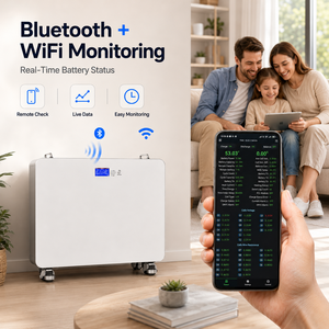 <b>48V</b> 16kWh <b>Battery</b> 51.2V 314Ah Home Energy Storage System 8000 Cycles Intelligent App Remote Control Solar <b>Battery</b> Pack - Product Image 3