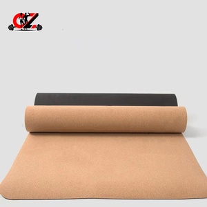 CZFIT Tapete de Yoga de Corcho Duradero para Uso Doméstico, de Alta Calidad, Color Marrón, Antideslizante, con Patrón Natural Impreso, para Fitness, Pilates, Yoga, Unisex - Product Image 1