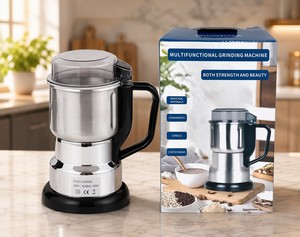 Macinino Elettrico per Spezie, Cereali, Peperoncino Secco ed Erbe - Macchina per Polveri Ultra Fini per Uso Domestico - Product Image 1