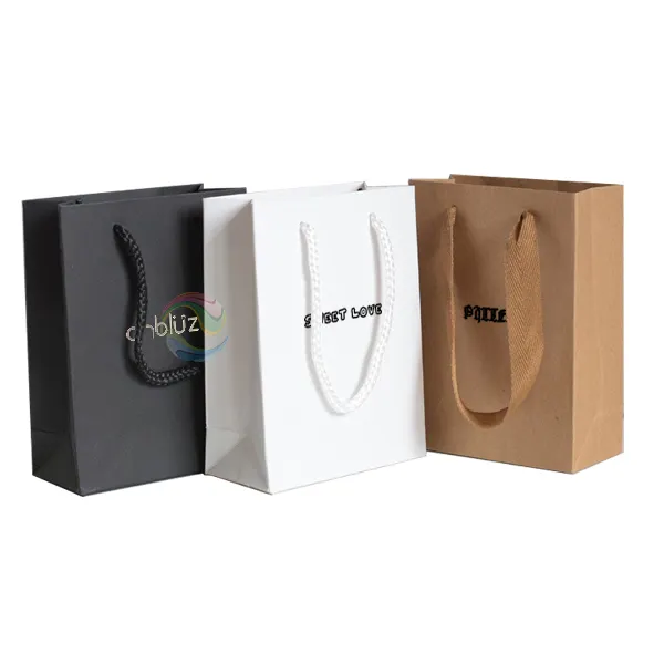 Paper Bag Chinese Cheap Recycled Custom Logo Paper Packaging Jewelry Gift Bags